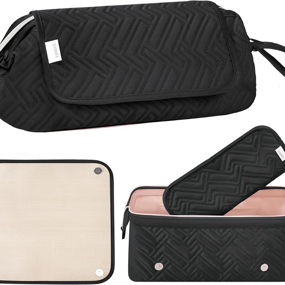 Hair Tools Travel Bag Heat Resistant Mat for Organizing Flat Irons Curling
